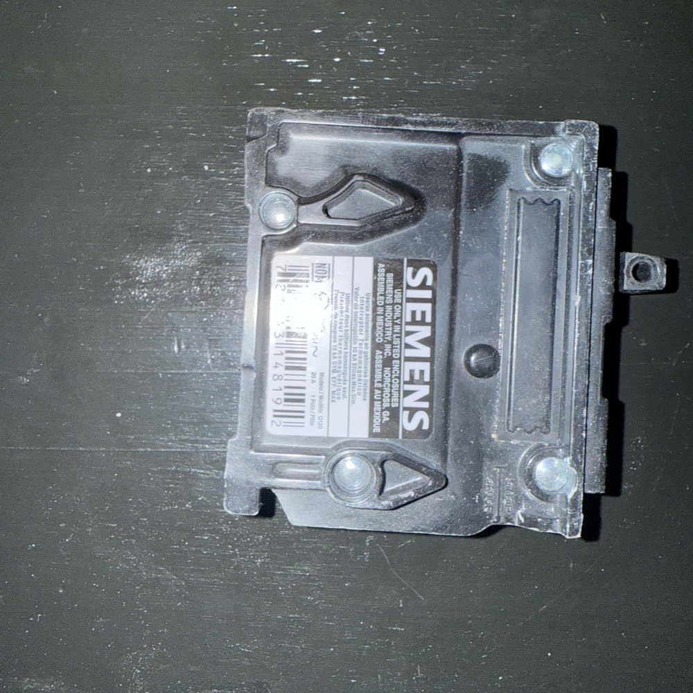 Siemens 20amp single pole type QP circuit breaker